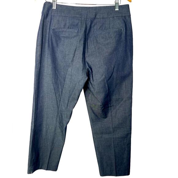 Ann Taylor Factory The Ankle Signature Grey Subtle Pattern Dress Pant Size 8 - Picture 3 of 10